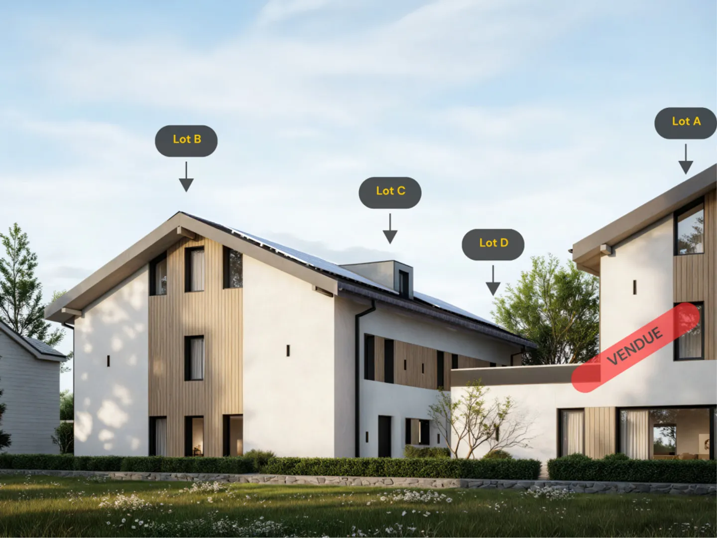 Angrenzende Villa 5.5 Zimmer in Lussy FR - Foto 1 von 6