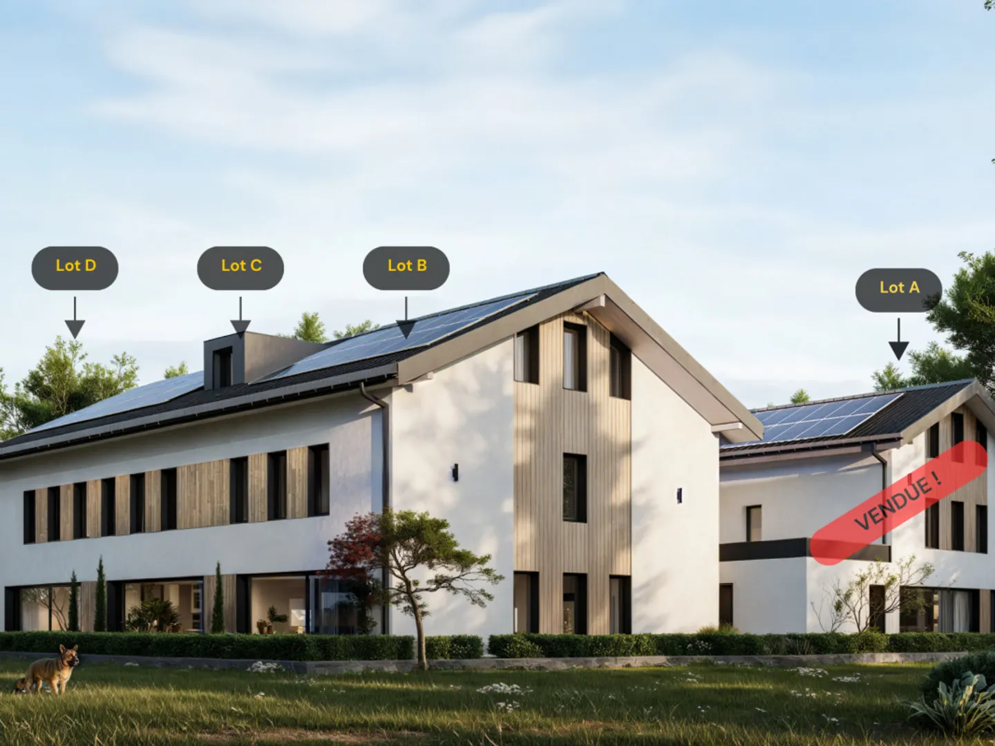 Angrenzende Villa 5.5 Zimmer in Lussy FR - Foto 2 von 6