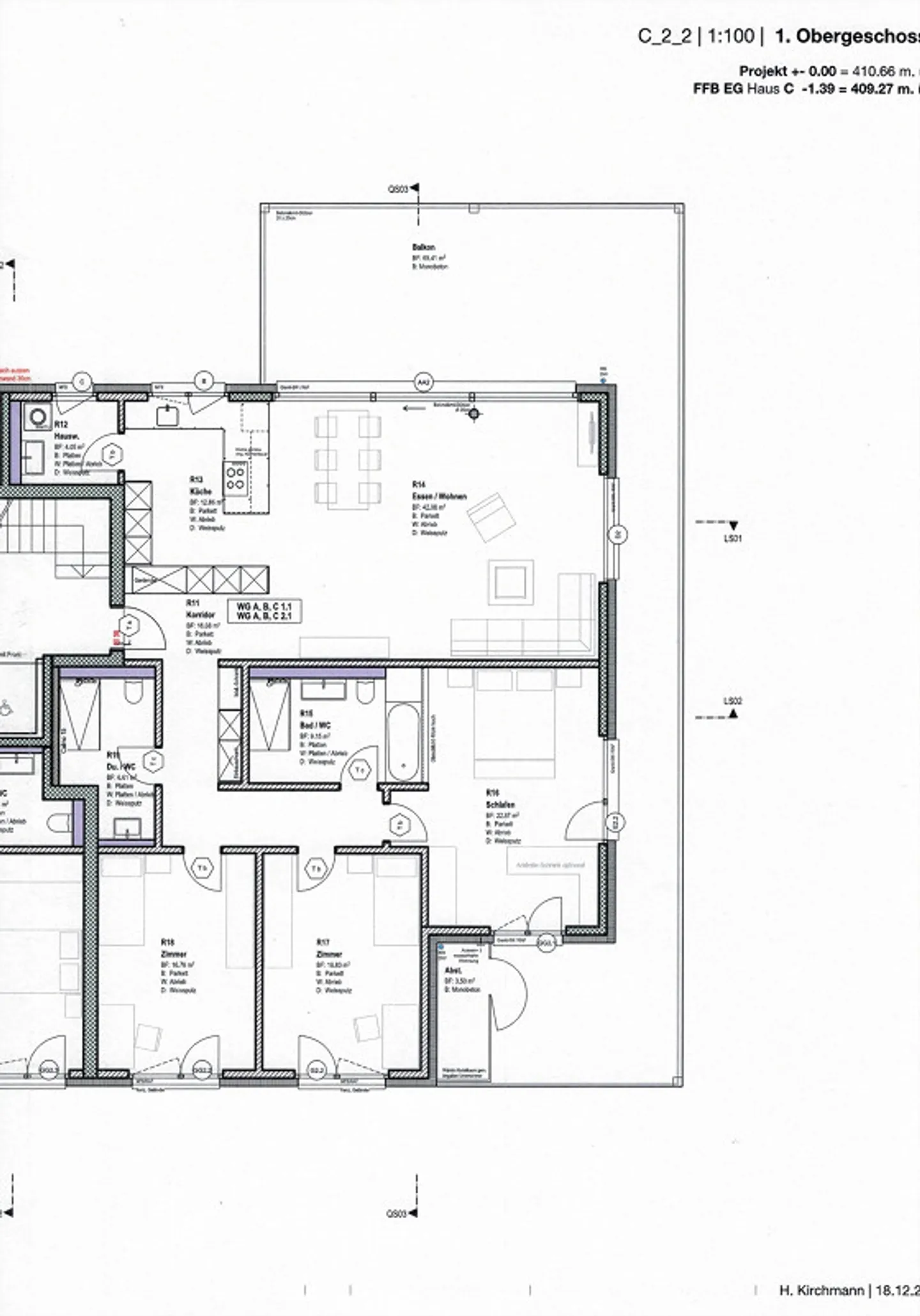 GARTENWOHNUNG: 147m2 netto + 75m2 umlaufender Sitzplatz + 200m2 Garten - Foto 15 von 15