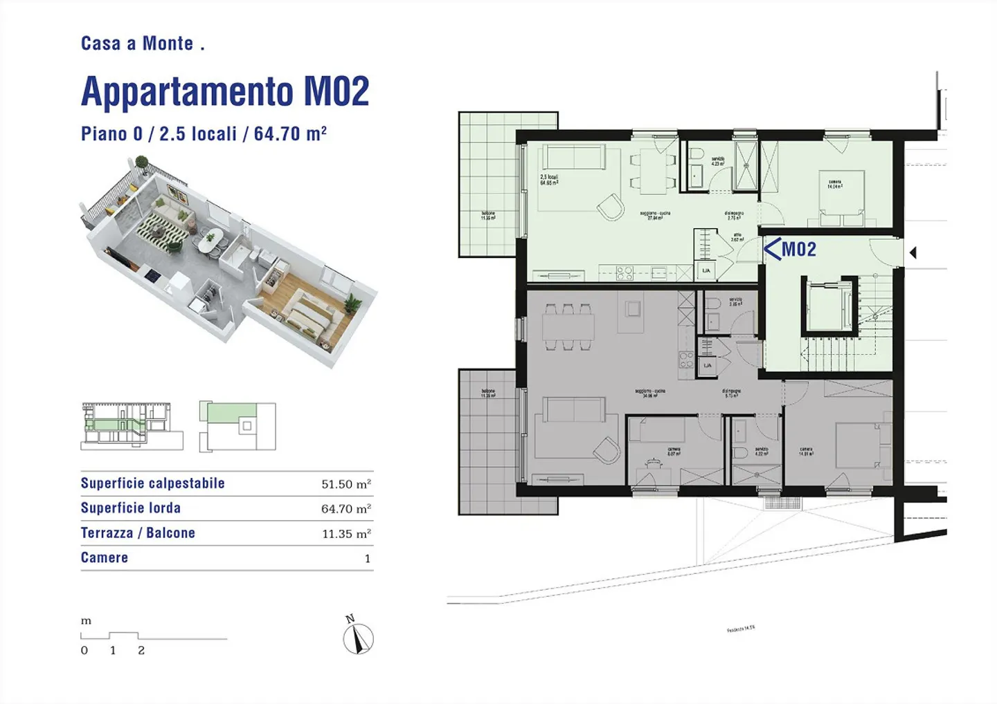 Nuovi appartamenti 2.5 locali a Cadenazzo - Foto 11 di 13