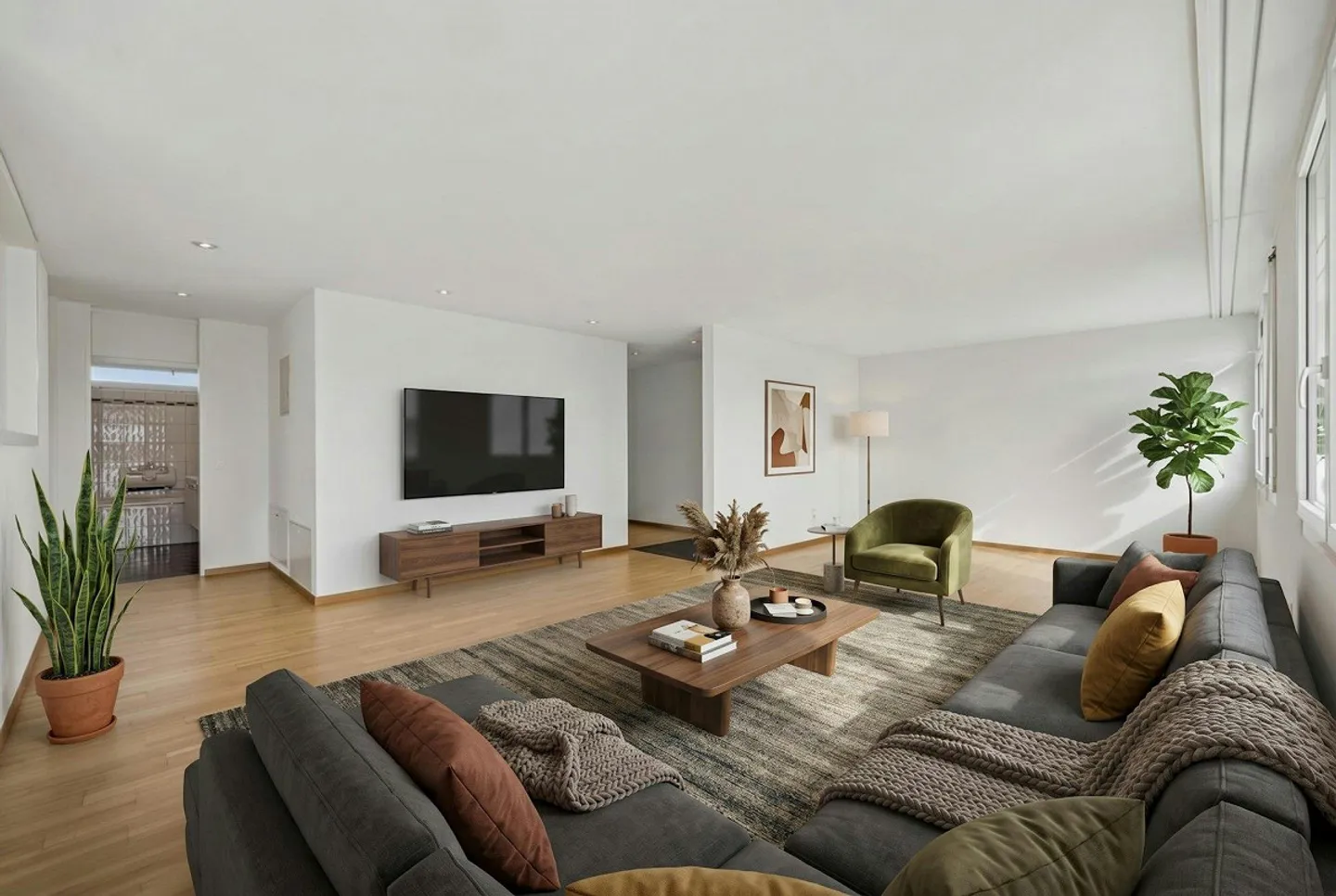 Ampio appartamento di 3½ locali con balcone vetrato e bella vista - Foto 1 di 13
