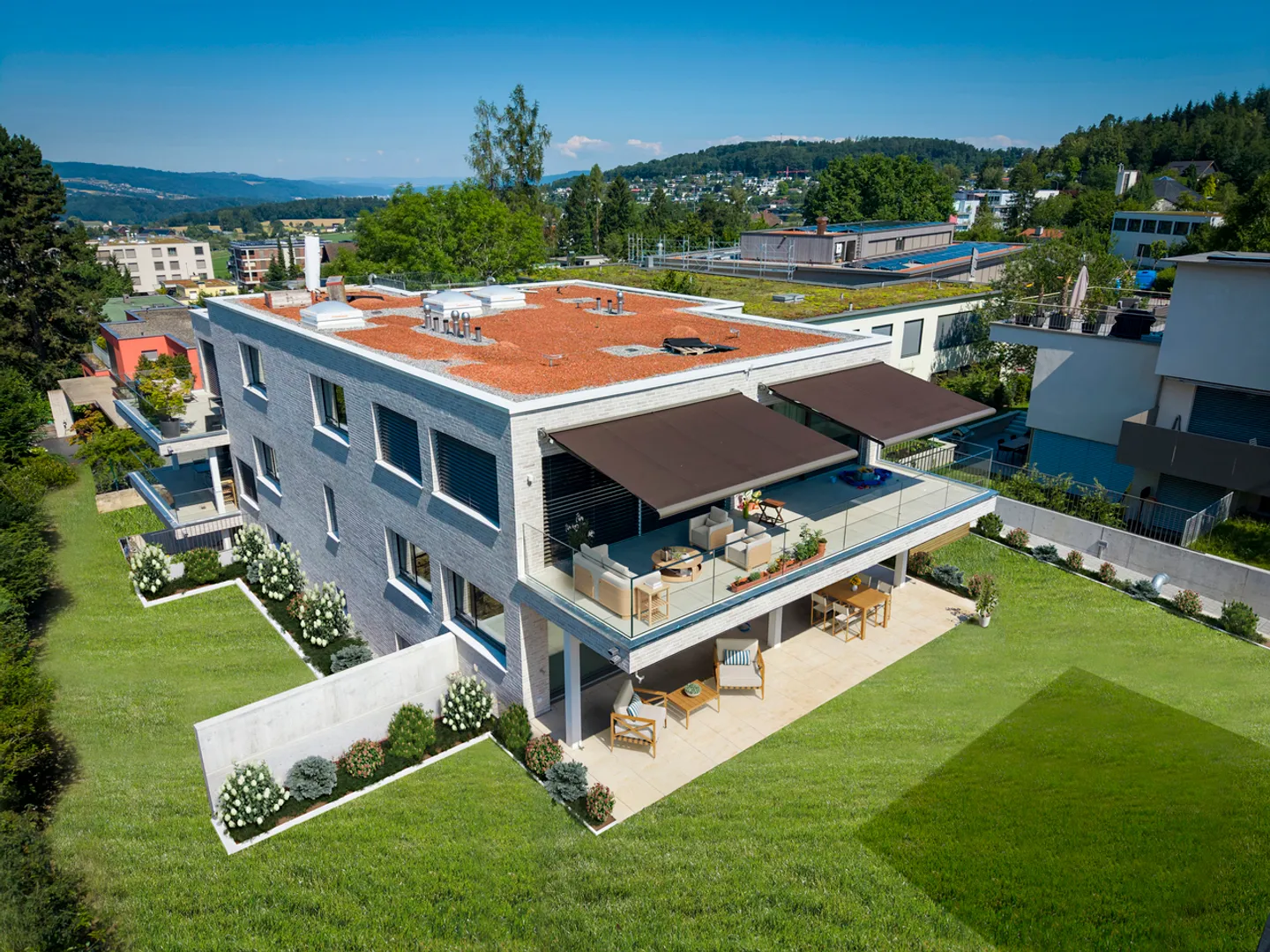 Nuova costruzione "Im Mettlen": Prima occupazione dell'appartamento duplex con giardino di 4,5 stanze - Foto 1 di 9