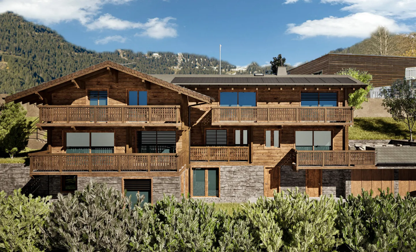 Magnificent chalet with three apartments in the center of Villars - Photo 1 of 12