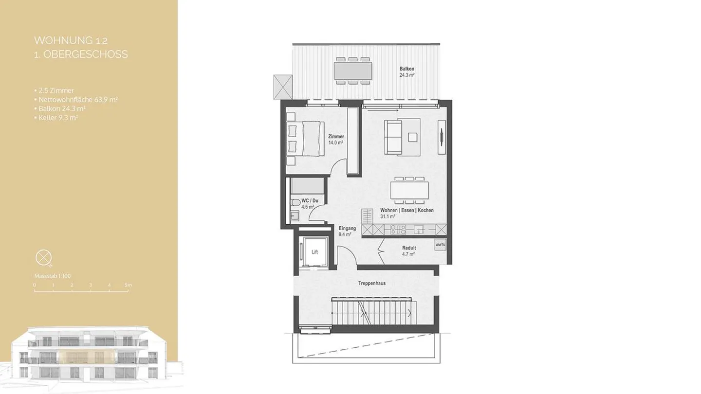 Appartement élégant à Berikon - Photo 13 sur 14