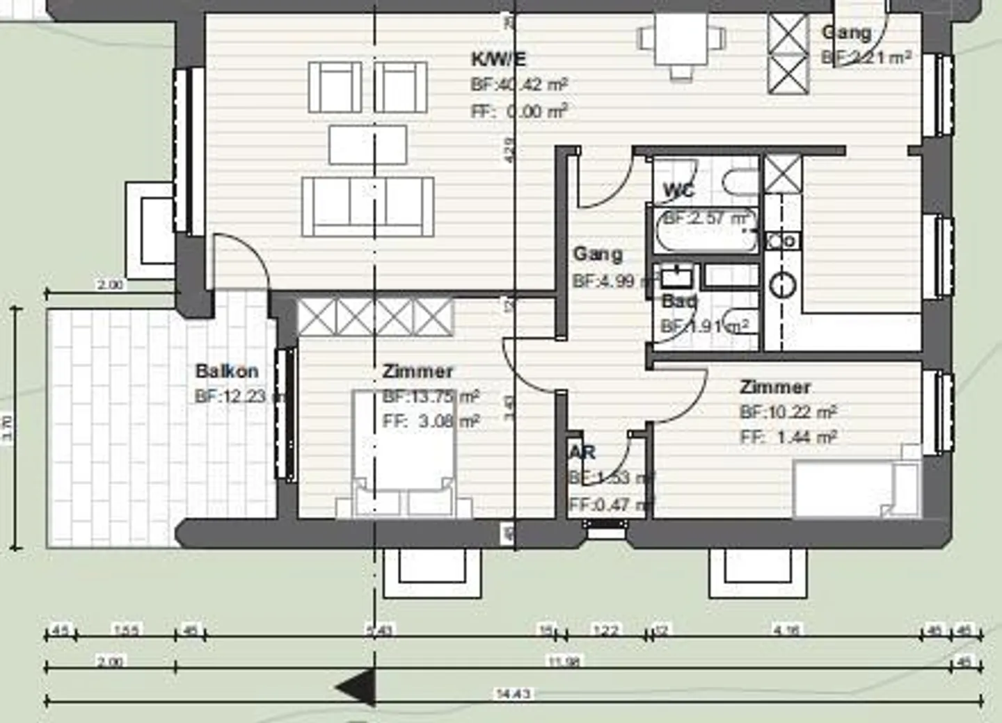 Grosszügige 3.5-Zimmerwohnung - Foto 13 von 13