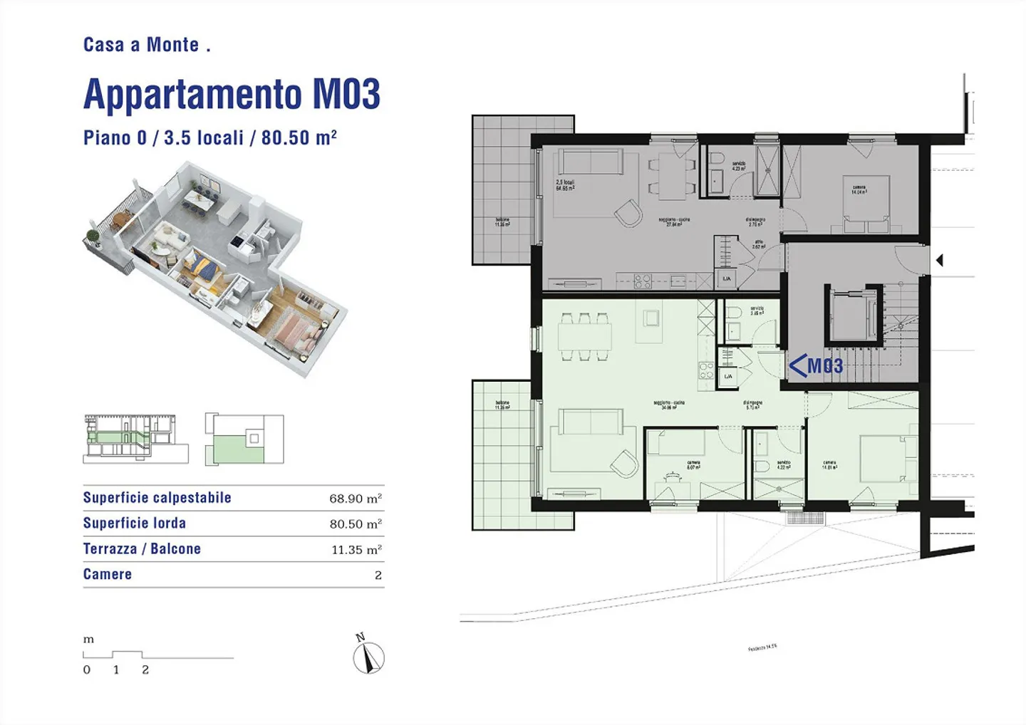 Neue 3.5-Zimmer-Wohnungen in Cadenazzo - Foto 11 von 12