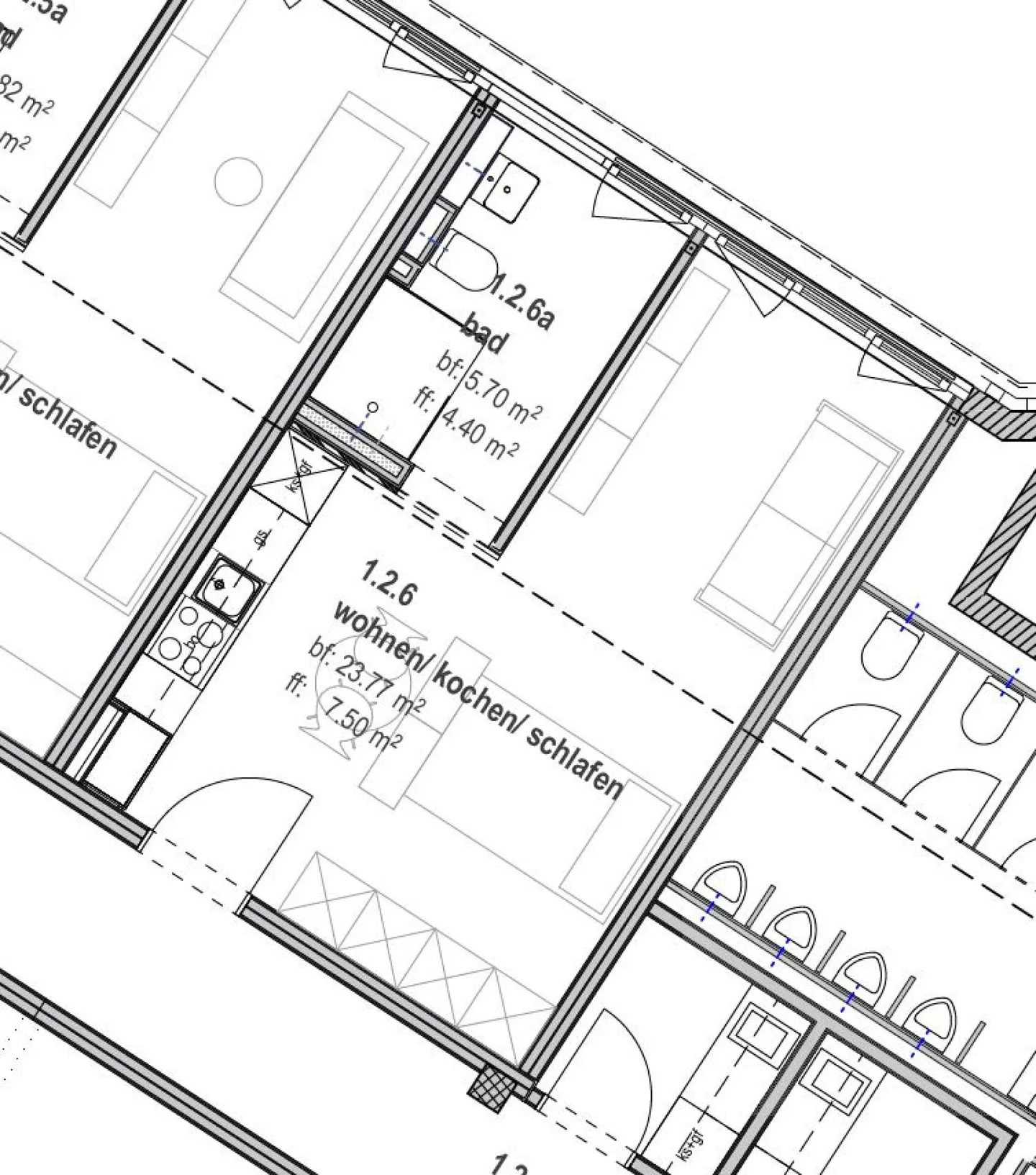 Appartamento moderno con 1 camera cerca nuovi inquilini - Foto 6 di 7