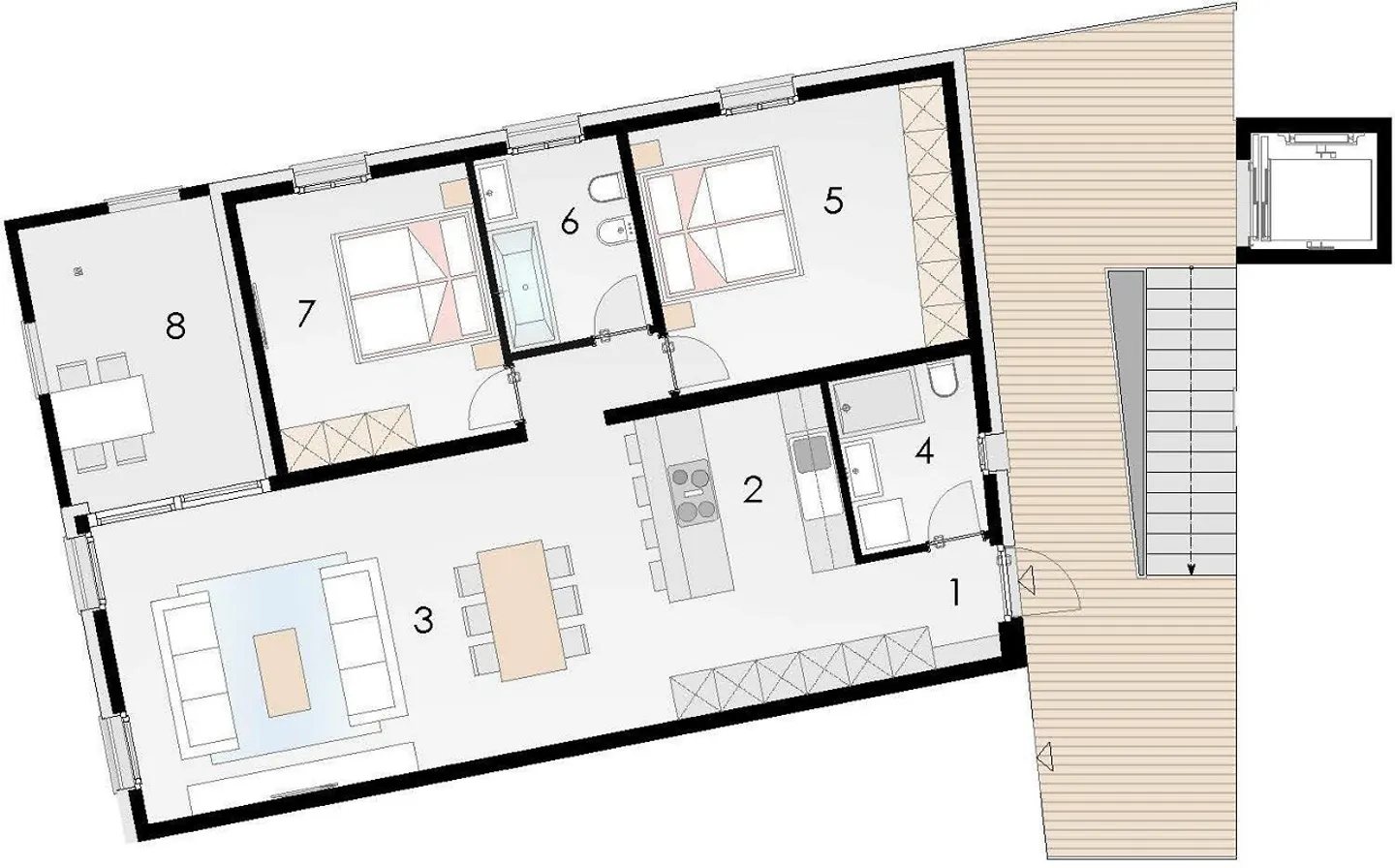 Appartement moderne à Biasca - Photo 6 sur 7