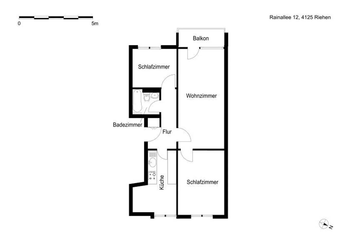 Ampio appartamento con 3 camere a Riehen - Foto 9 di 9