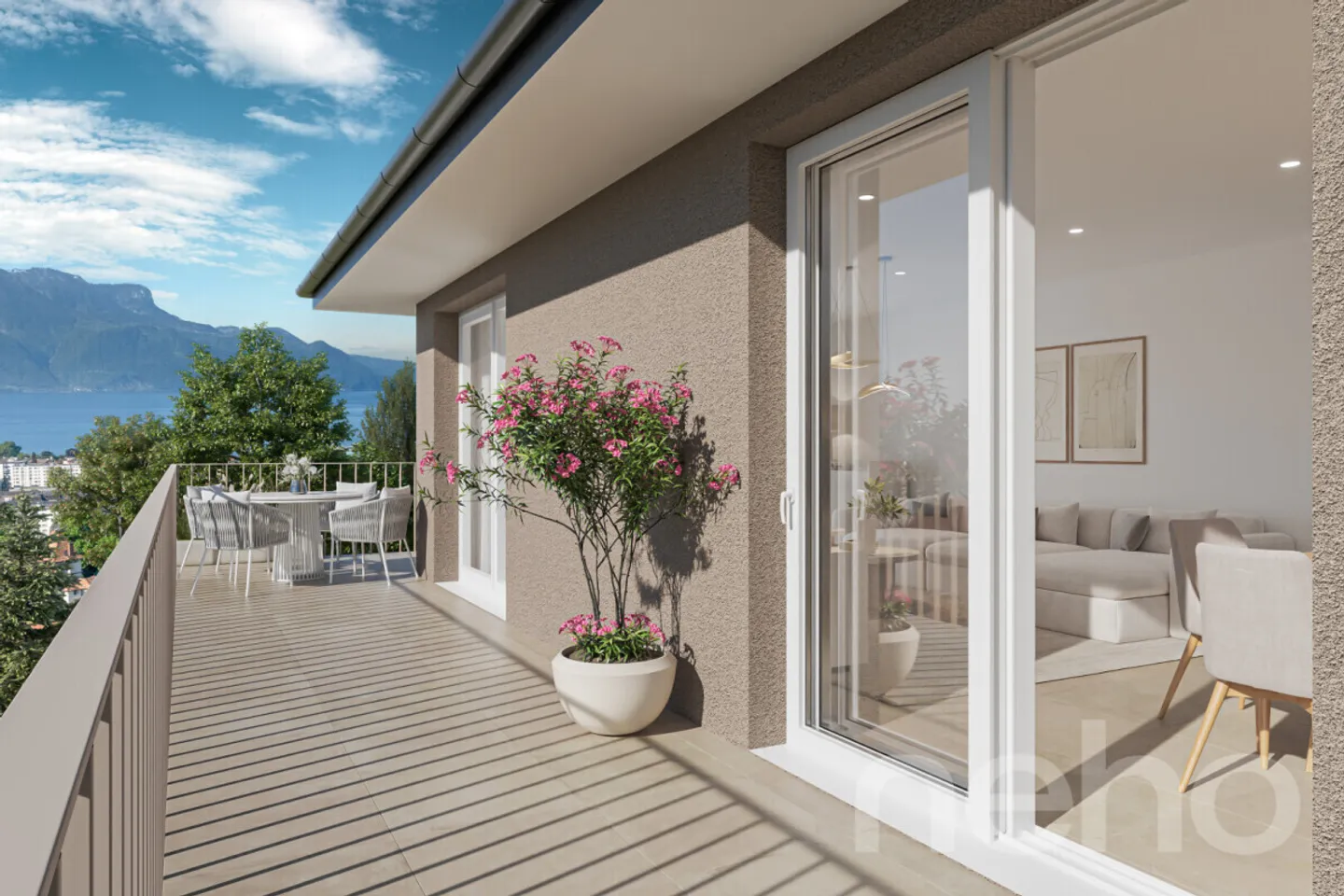 Zeitgemäße Wohnung mit Balkon - Foto 3 von 9