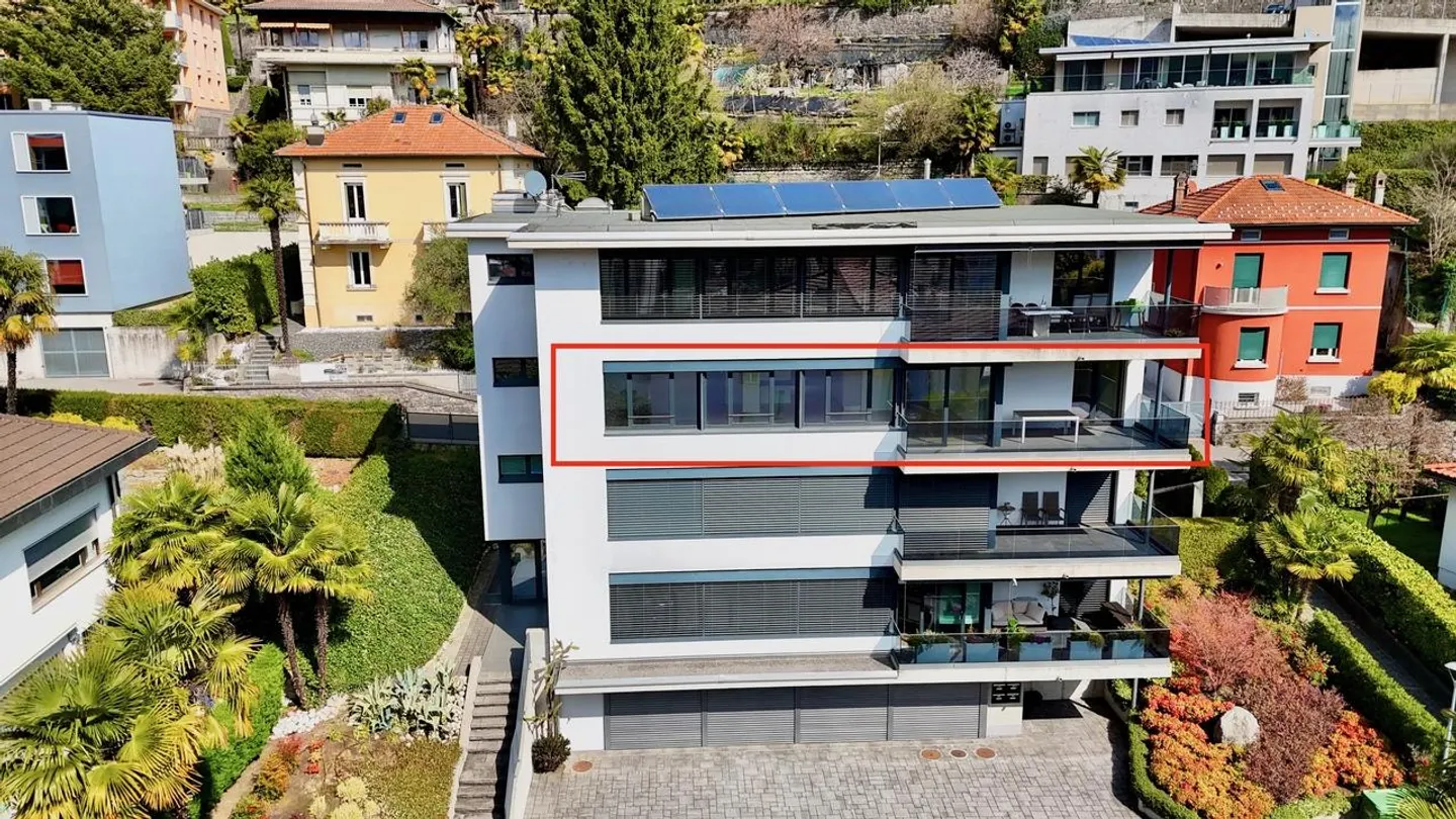 Modern and Bright Apartment with Panoramic Terrace in Vacallo - Photo 2 of 18