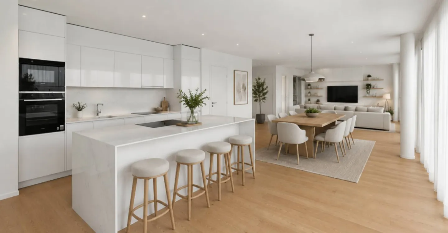 Superb 5.5-room penthouse facing the lake with a south-facing rooftop terrace - Photo 3 of 6