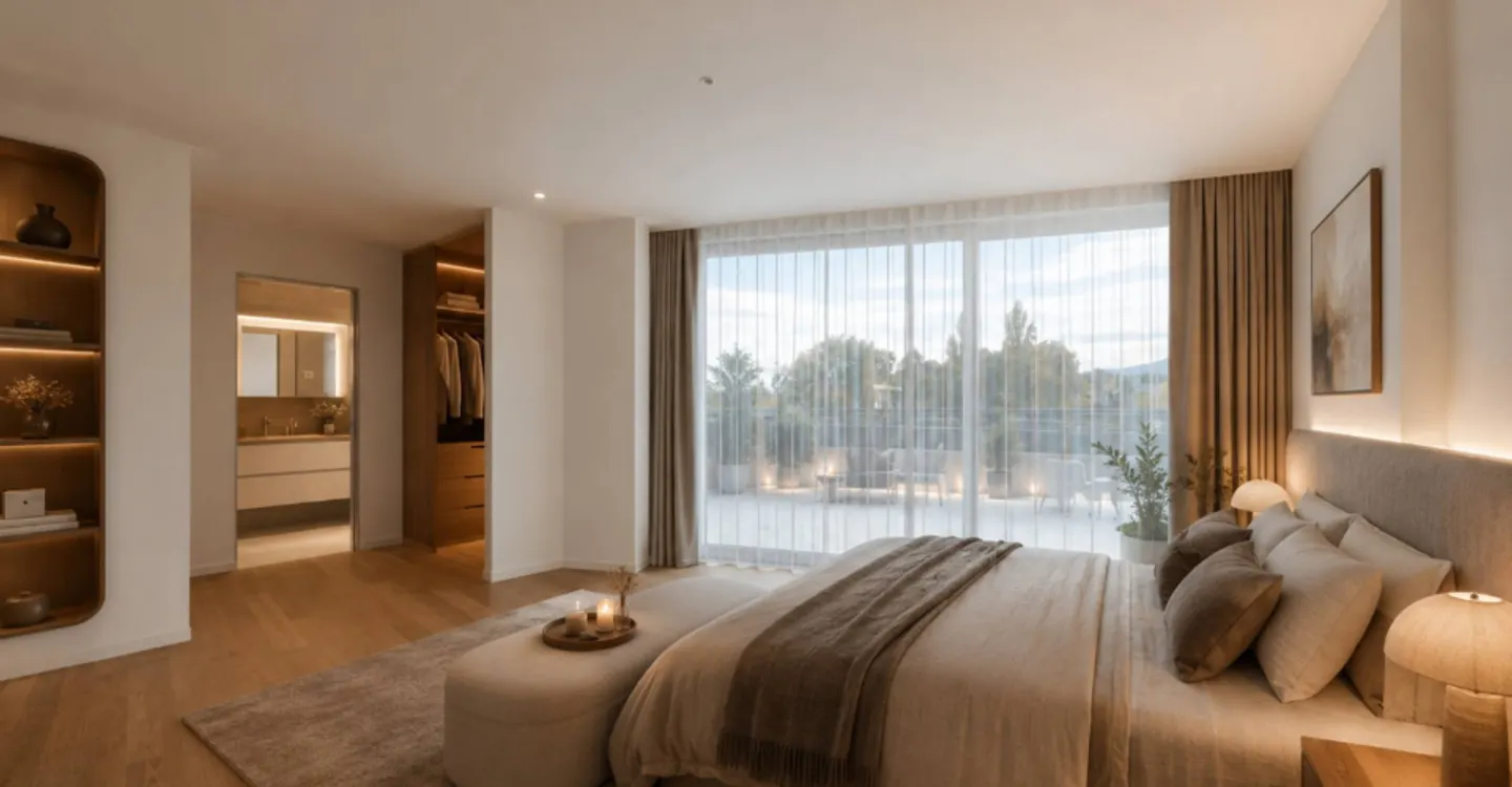 Superb 5.5-room penthouse facing the lake with a south-facing rooftop terrace - Photo 4 of 6