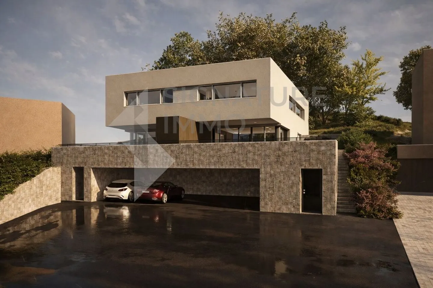 Contemporary semi-detached villa with terrace in Ursy - Photo 2 of 5