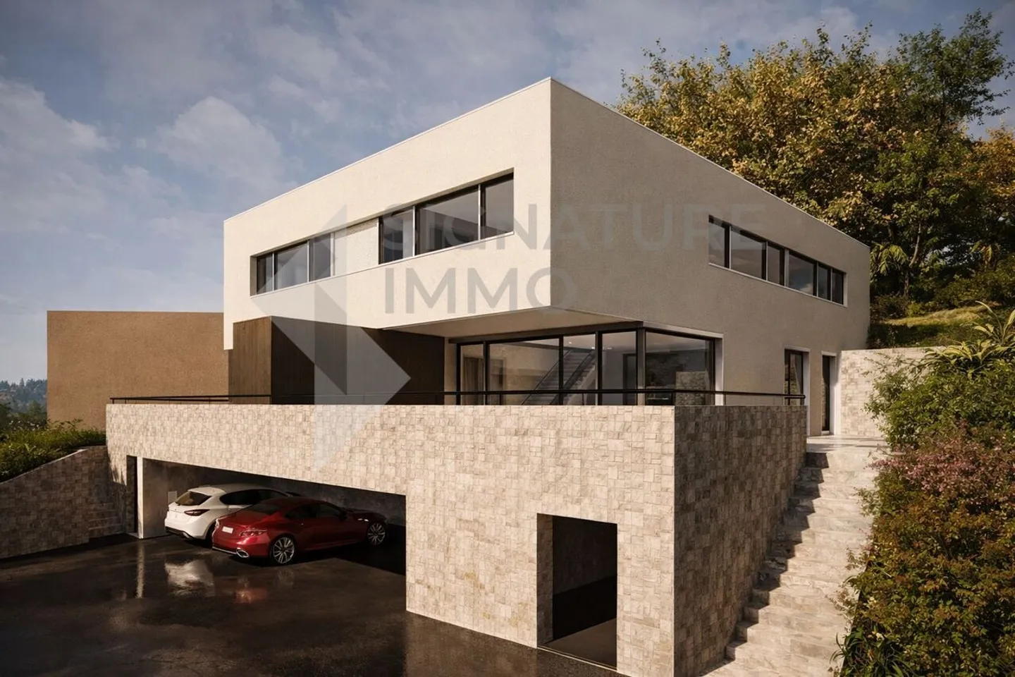 Contemporary semi-detached villa with terrace in Ursy - Photo 3 of 5