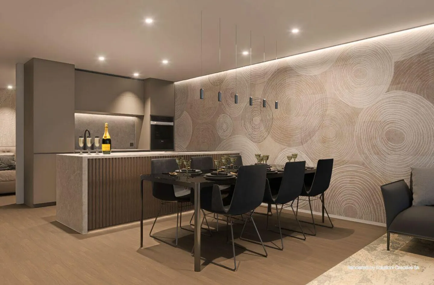 Luxurious 3.5 rooms: modernity and excellence with lake view - Photo 3 of 22