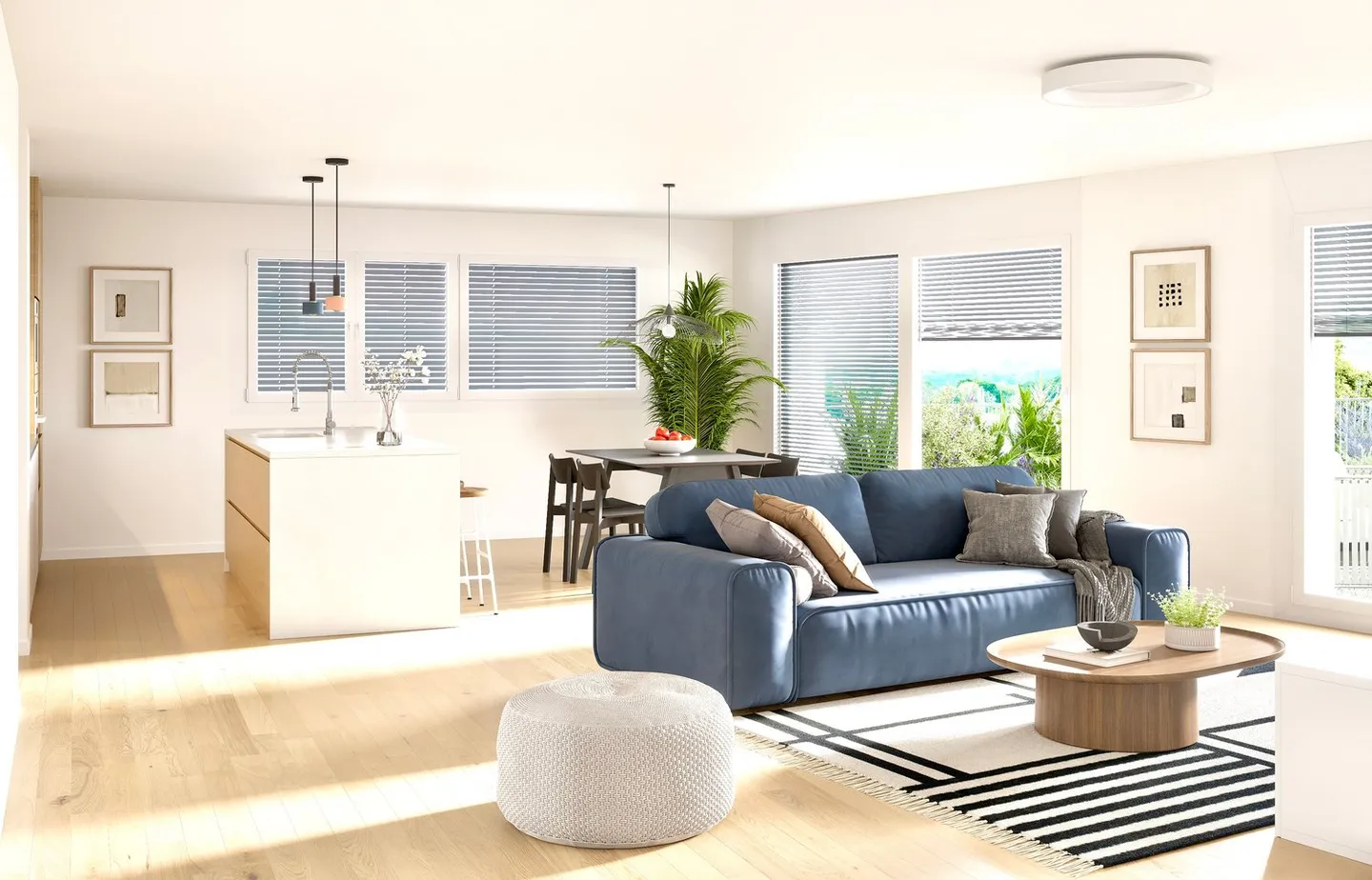 Magnifique appartement au rez-de-chaussée avec 3,5 pièces à Attalens (A02) - Photo 5 sur 13