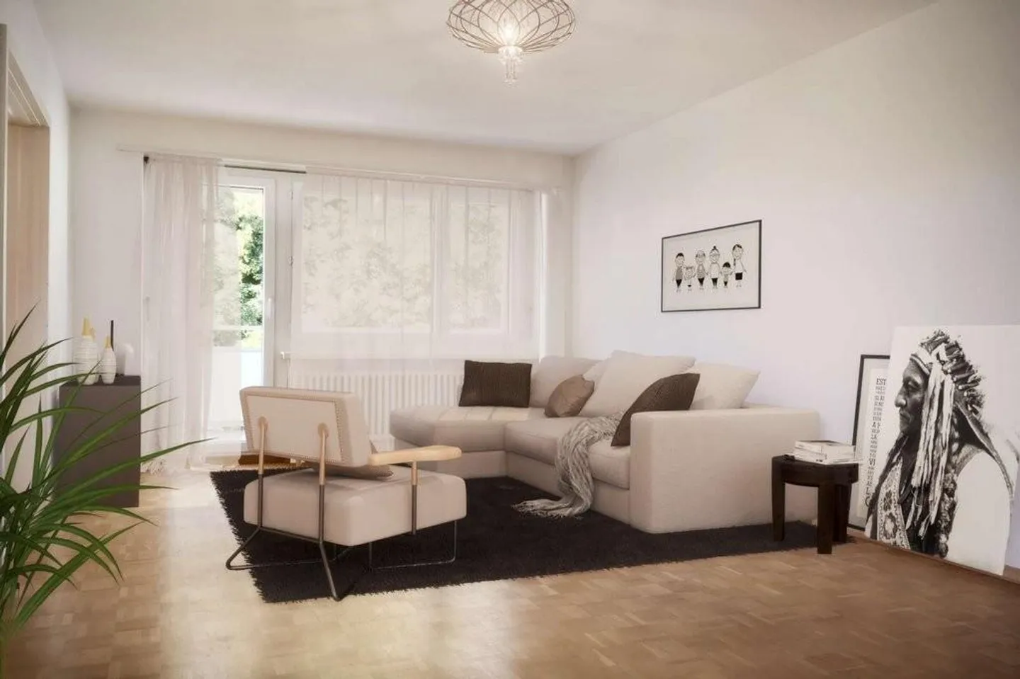 Charmante Wohnung in Niklausen - Foto 2 von 8