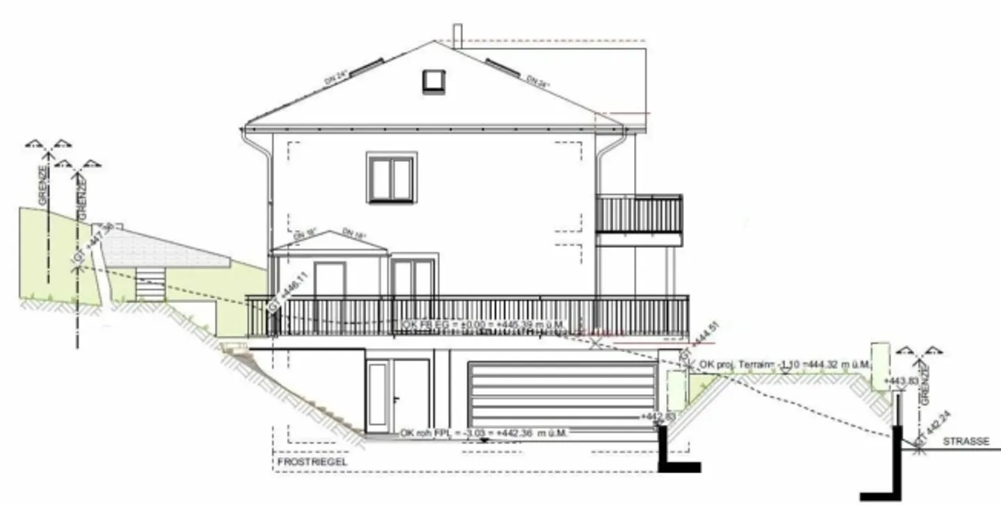 In affitto a Mammern, adiacente alla zona agricola, casa unifamiliare indipendente di 6½ locali con ascensore; in una posizione collinare non edificabile e con vista sul lago! - Foto 10 di 16