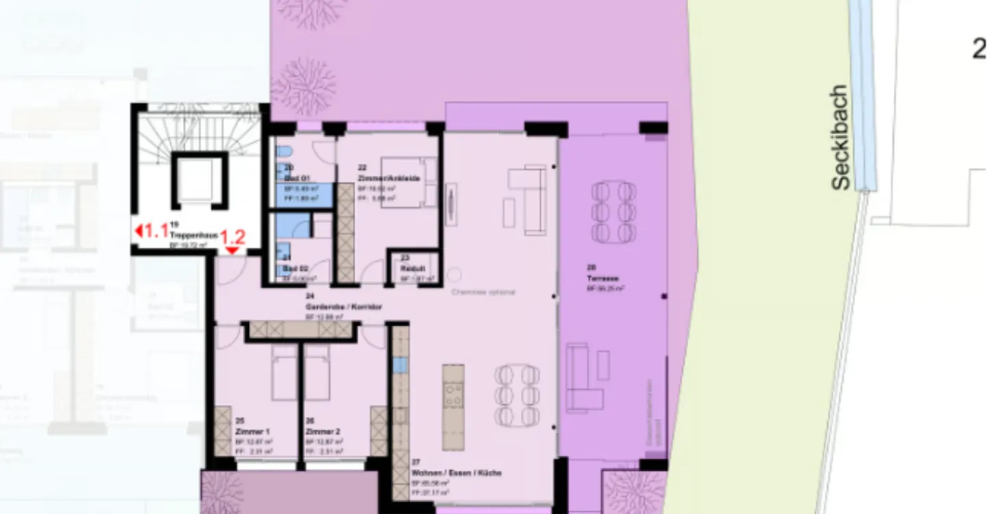 New construction project: 4.5-room ground floor apartment in Untereggen - Photo 9 of 10