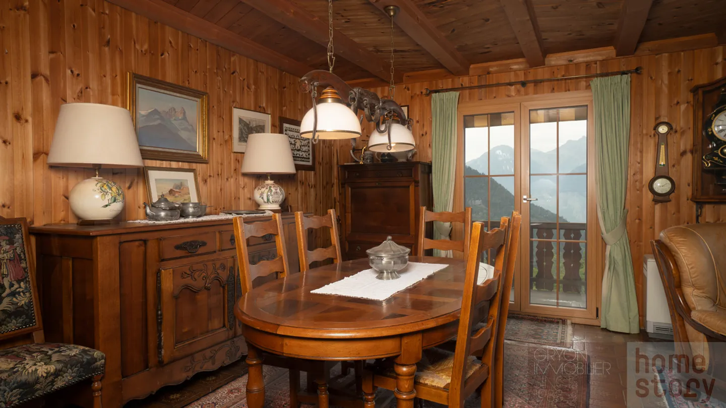Seltene Familienwohnung mit Blick auf die Dents du Midi - Foto 5 von 22