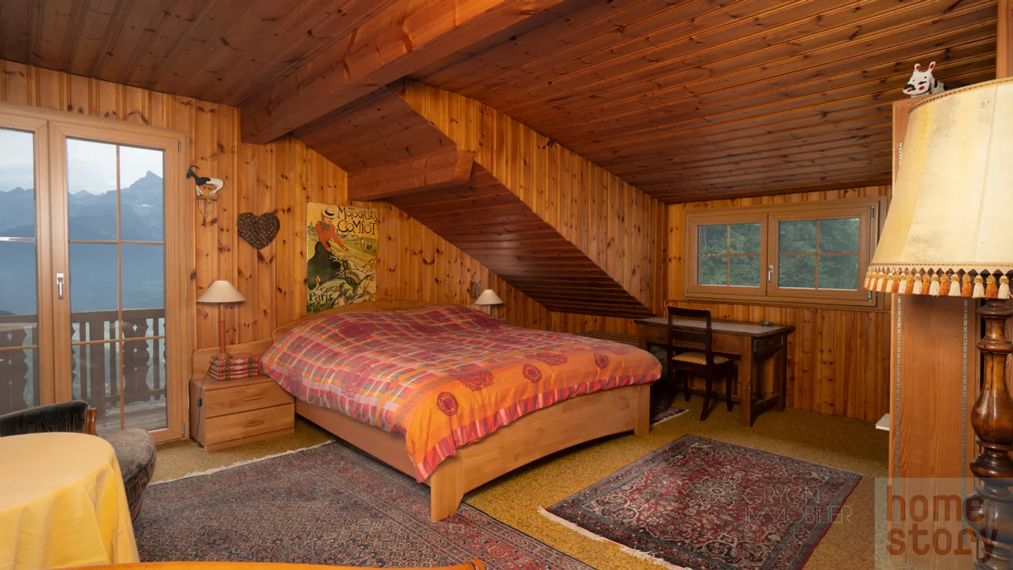Seltene Familienwohnung mit Blick auf die Dents du Midi - Foto 15 von 22