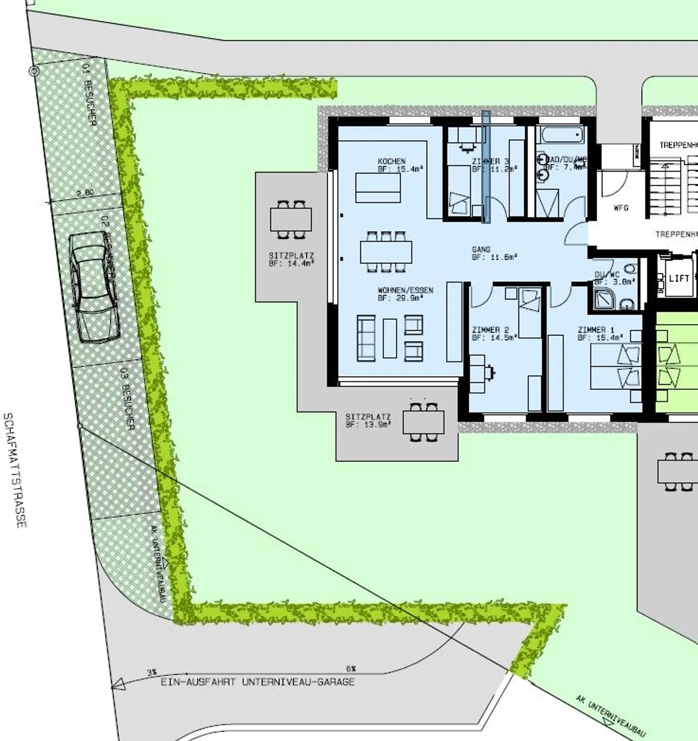 Wunderschöne 4,5 Zimmer Parterre-Wohnung mit Umschwung - Foto 21 von 21