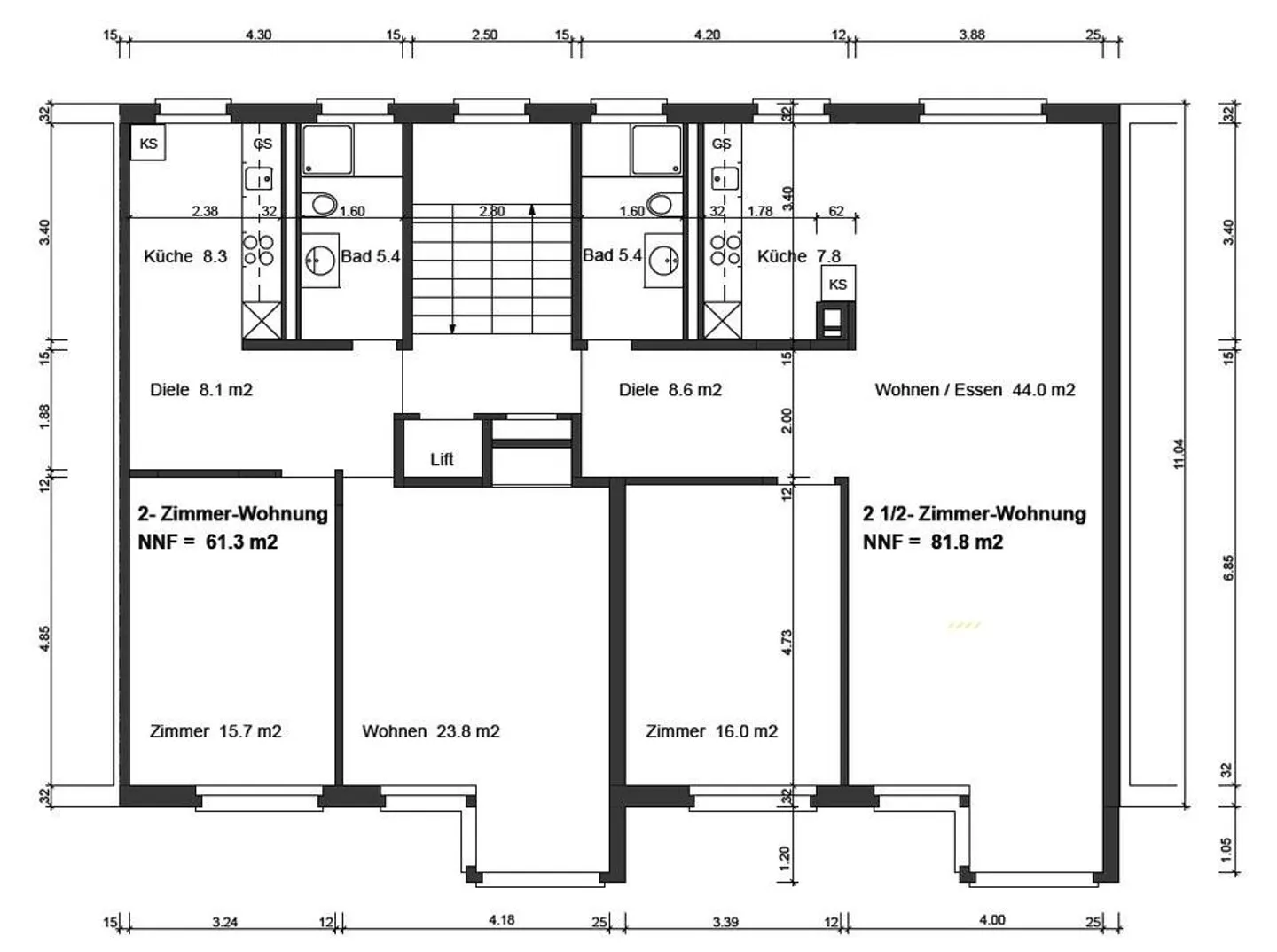 Appartement 2.5 pièces dans le Zurich urbain-Wipkingen - Photo 2 sur 10