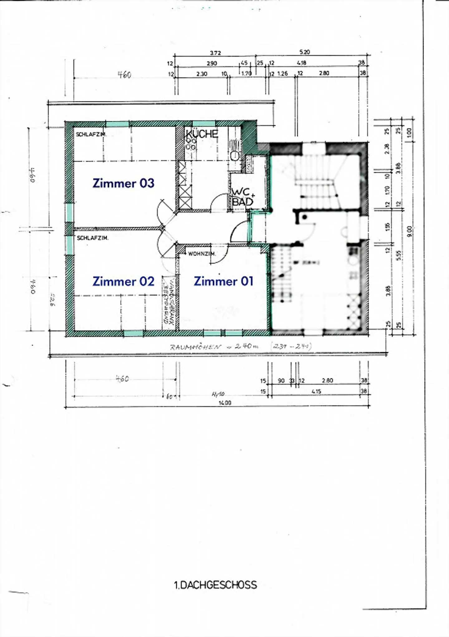 Geissmattquartier, helle 3 1/2 Zimmer-Dachwohnung - Foto 20 von 20