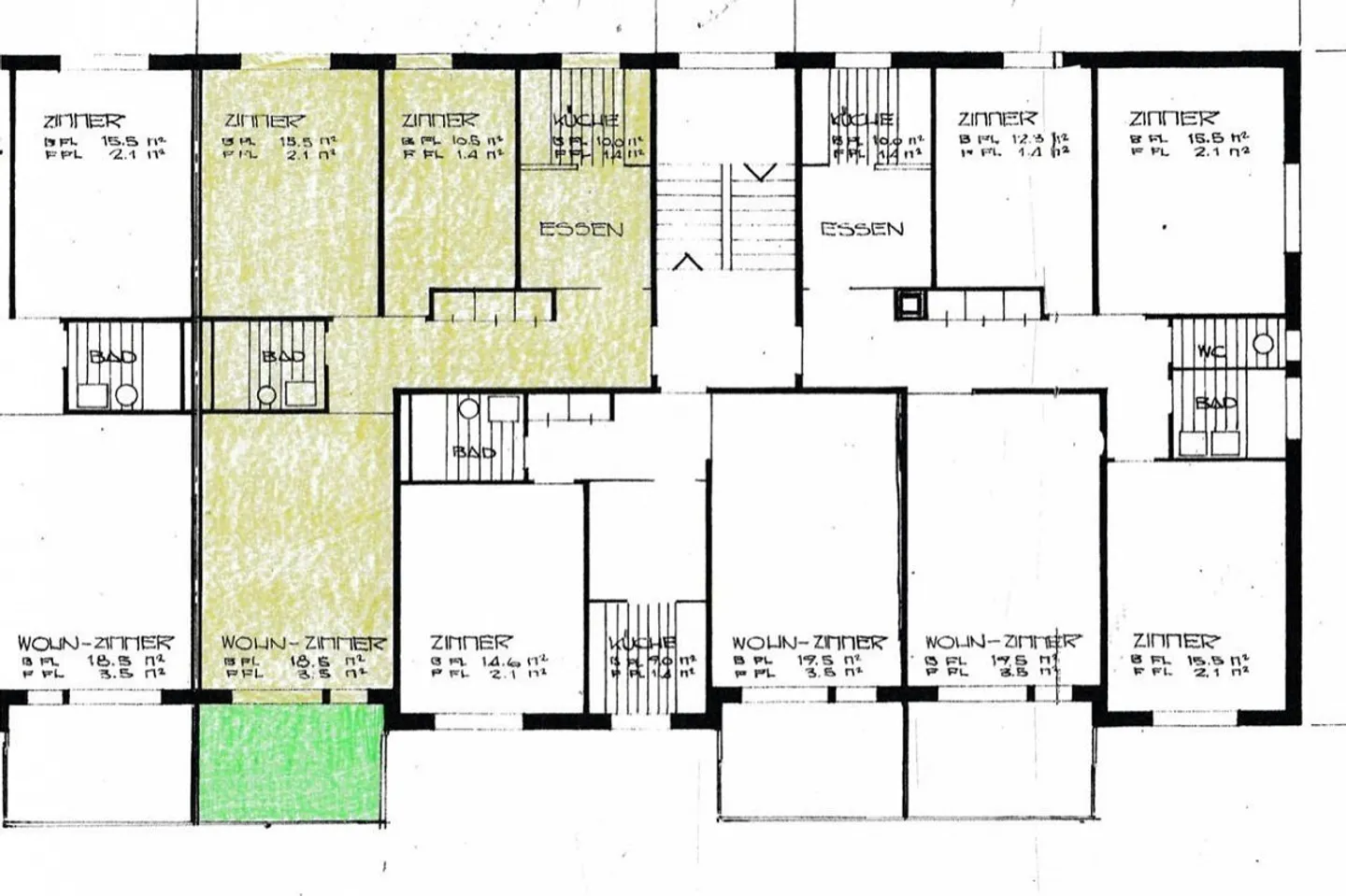 Appartement 3,5 pièces dans un emplacement vert calme, près du centre-ville - Photo 11 sur 11