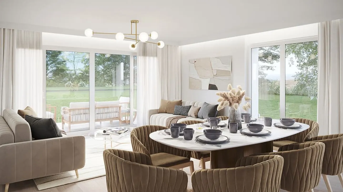 Estavayer / Frasses Wunderschöne Wohnung im Erdgeschoss mit 3,5 Zimmern - Foto 5 von 5