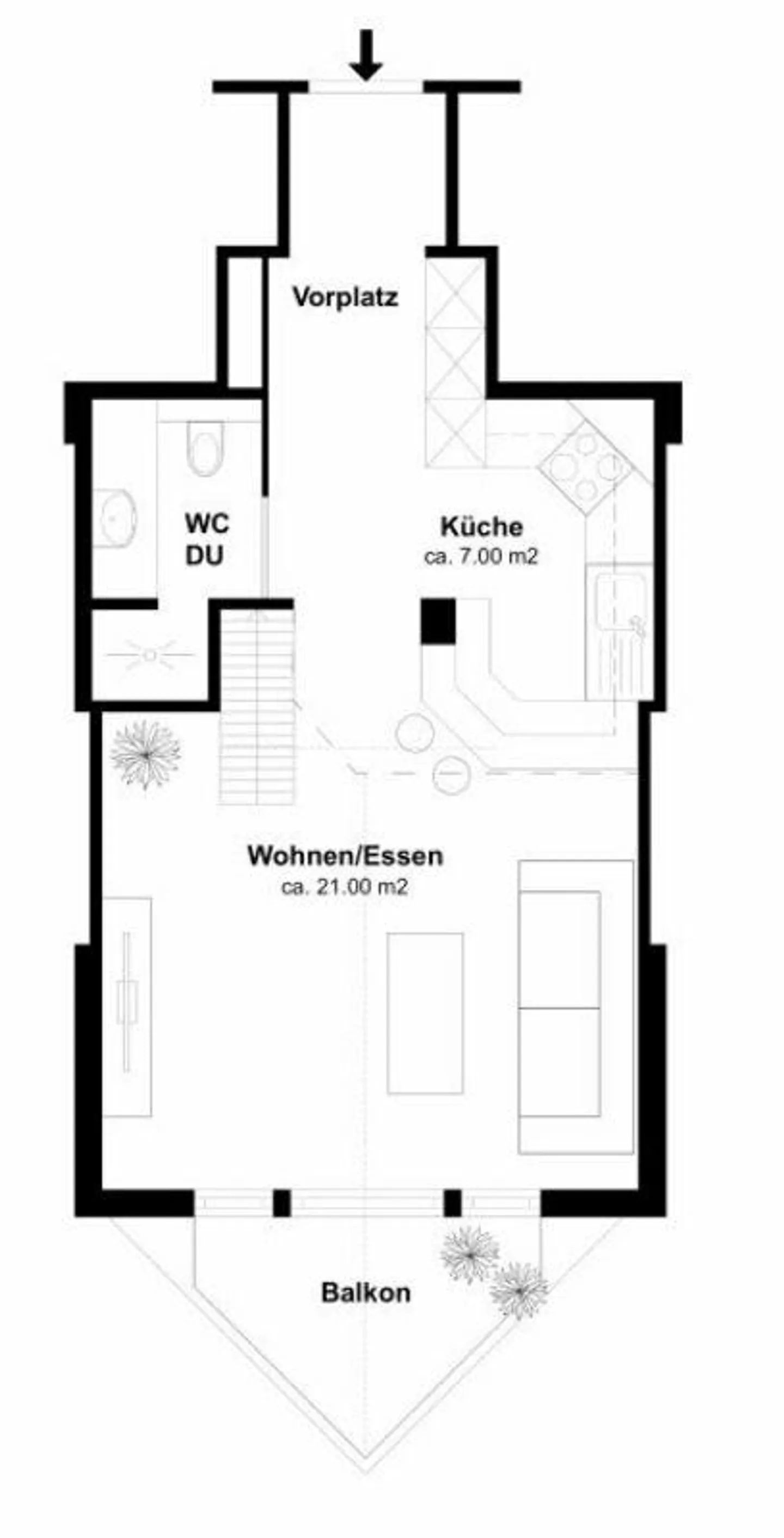 charmante, helle 2.5-Zimmer-Maisonettewohnung - Foto 10 von 11