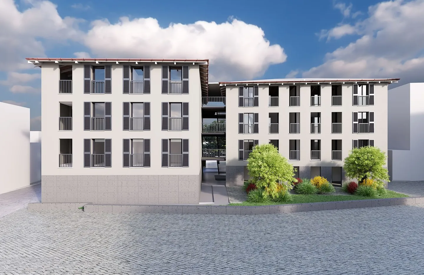 Die neue Residenz Vecchio Borgo bietet 2.5- und 3.5-Zimmer-Wohnungen. - Foto 1 von 4