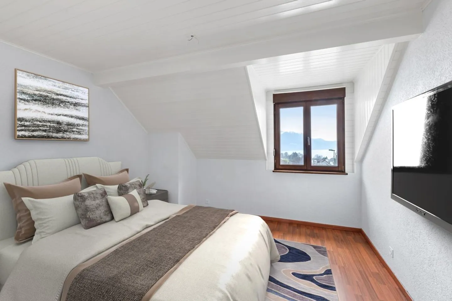 Magnifique Villa Mitoyenne - Vue Panoramique sur le Lac et les Montagnes ! - Photo 4 sur 13