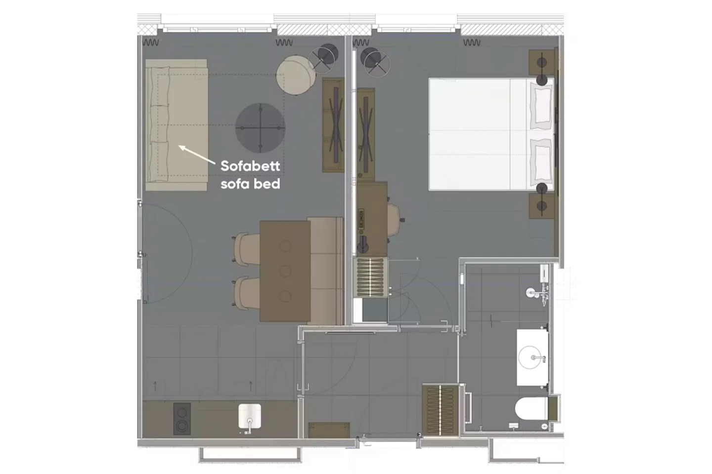 Charmant appartement à Zurich - Photo 3 sur 3