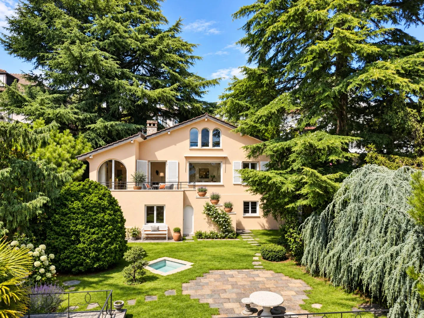 Tuscan-style villa in the heart of Pully - Photo 11 of 13