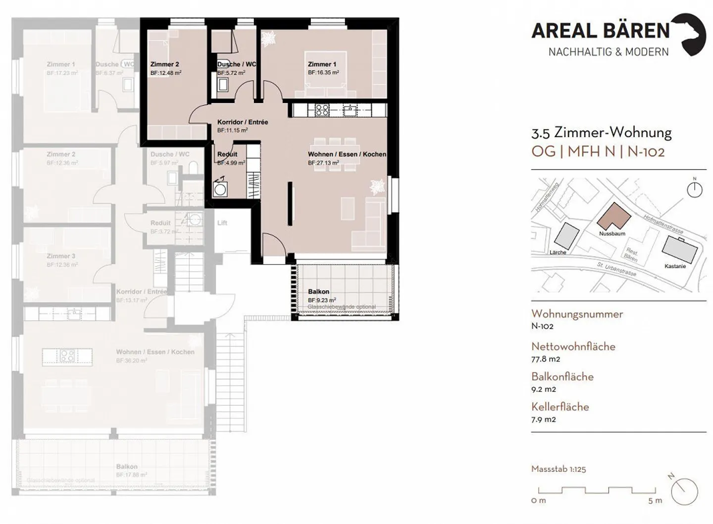 First occupancy of high-quality 3½-room new apartment - Photo 4 of 4
