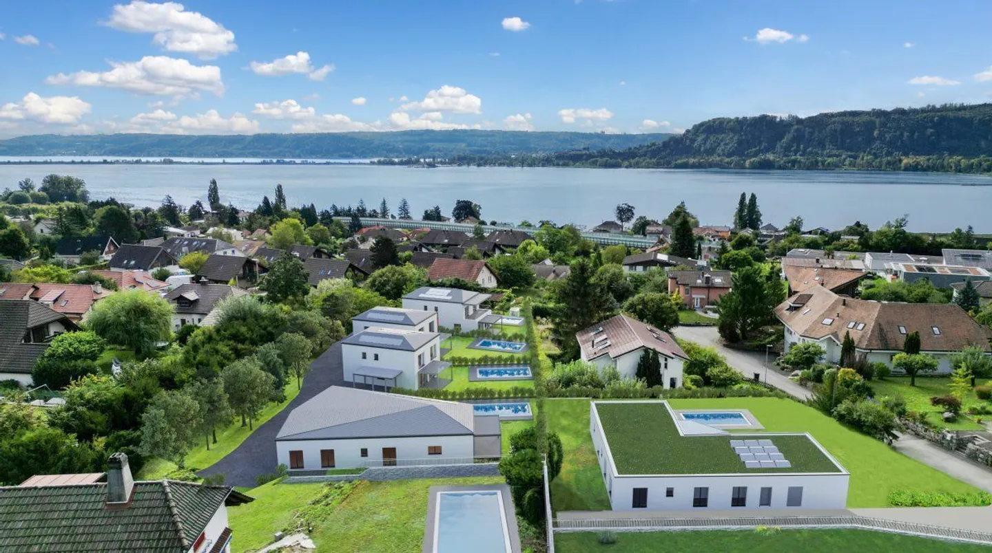 Projekt in Landeron - Grundstück mit anpassbarem Einfamilienhausprojekt - Foto 1 von 1