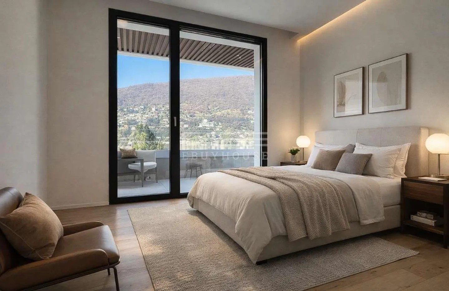 Villa in design con posizione unica e vista mozzafiato sul lago e molo - Foto 10 di 13