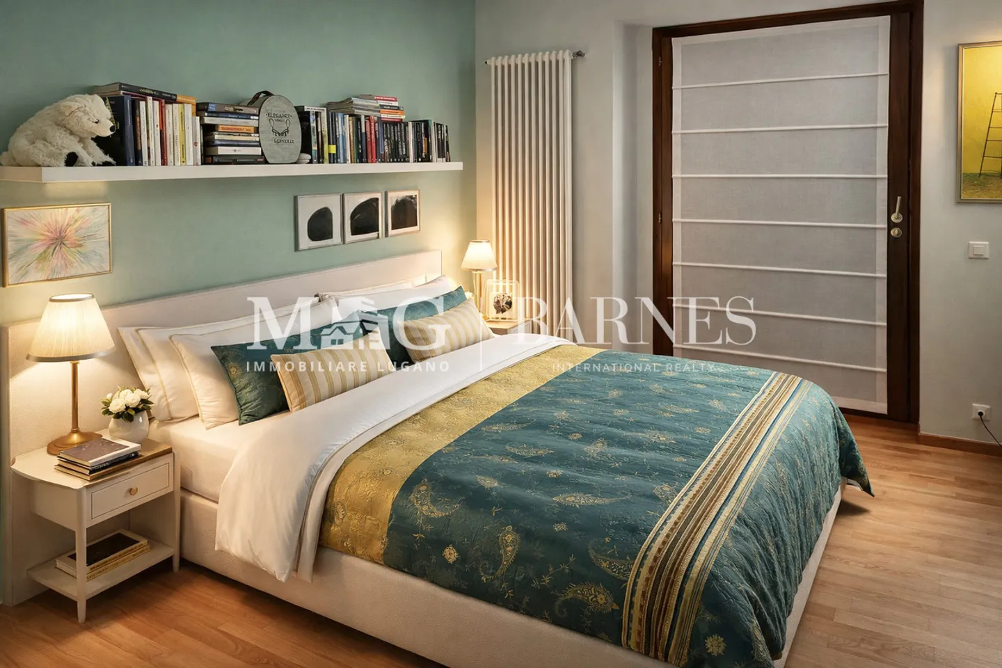 Comano: Wohnung 4.5/5.5 Zimmer mit privatem Garten und Pool - Foto 8 von 9