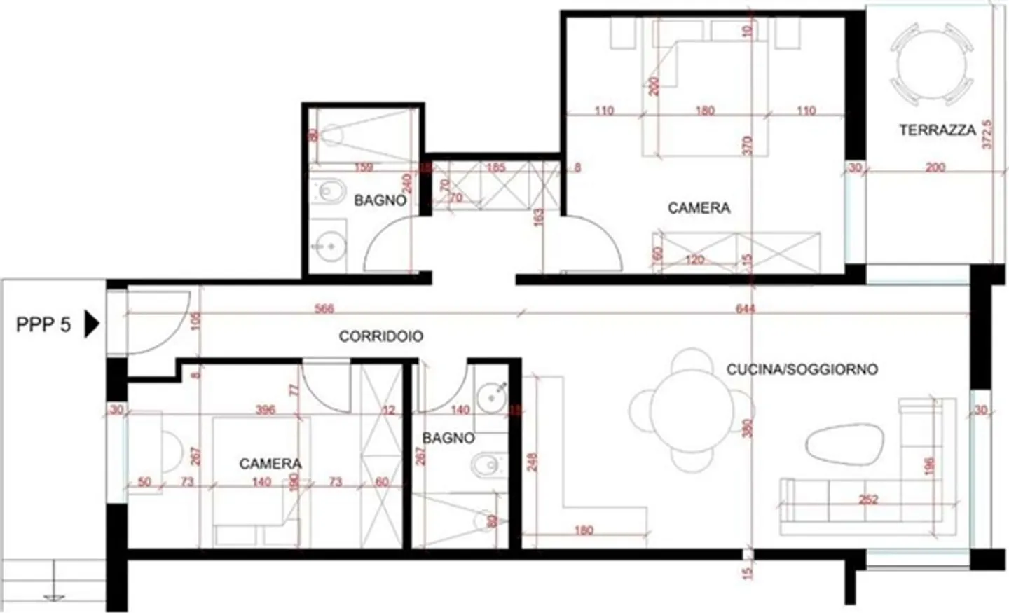 Appartement lumineux et élégant de 3,5 pièces, rénové, avec véranda et garage - Photo 6 sur 6