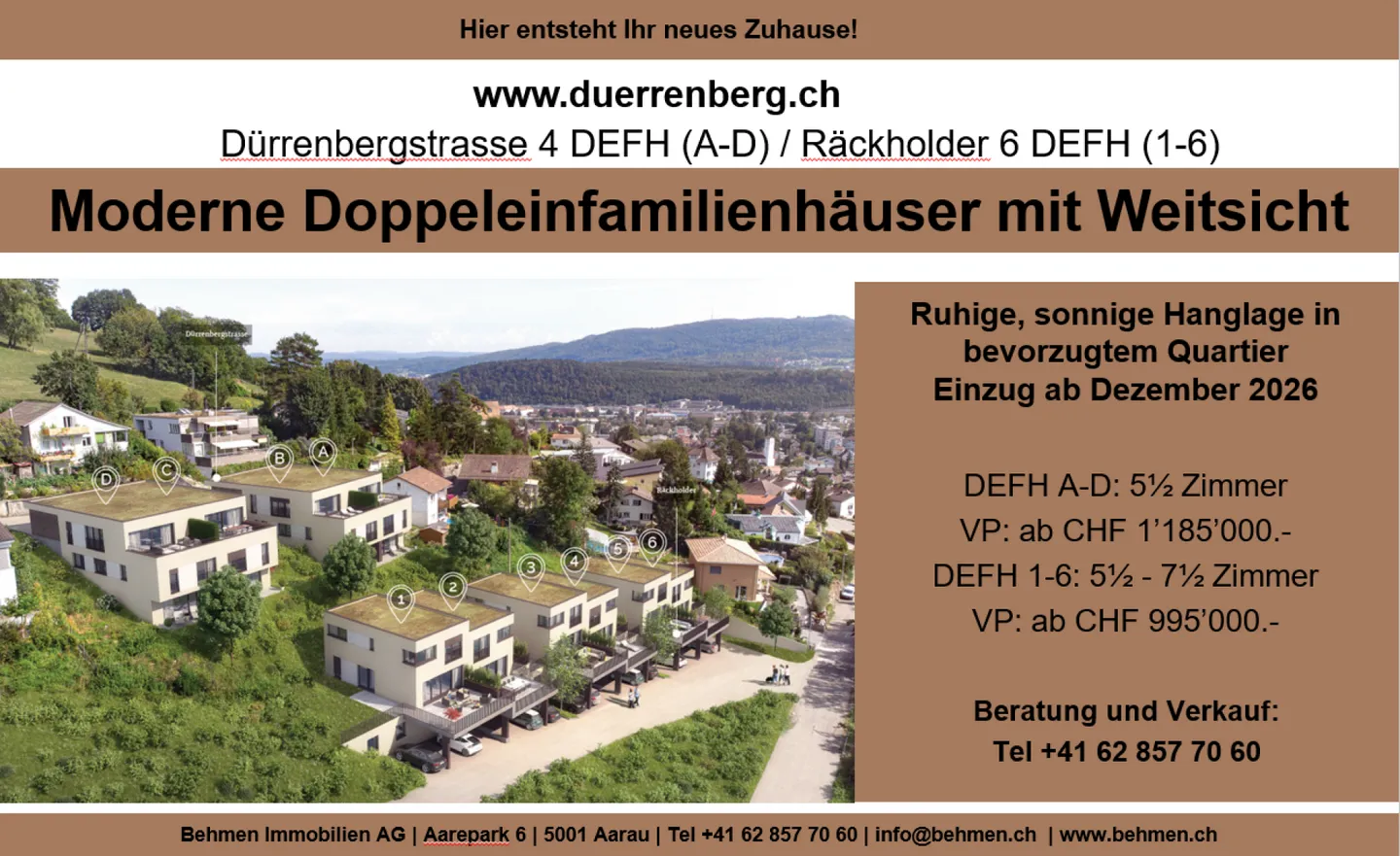 Casa bifamiliare moderna con vista, case A-D - Foto 9 di 13