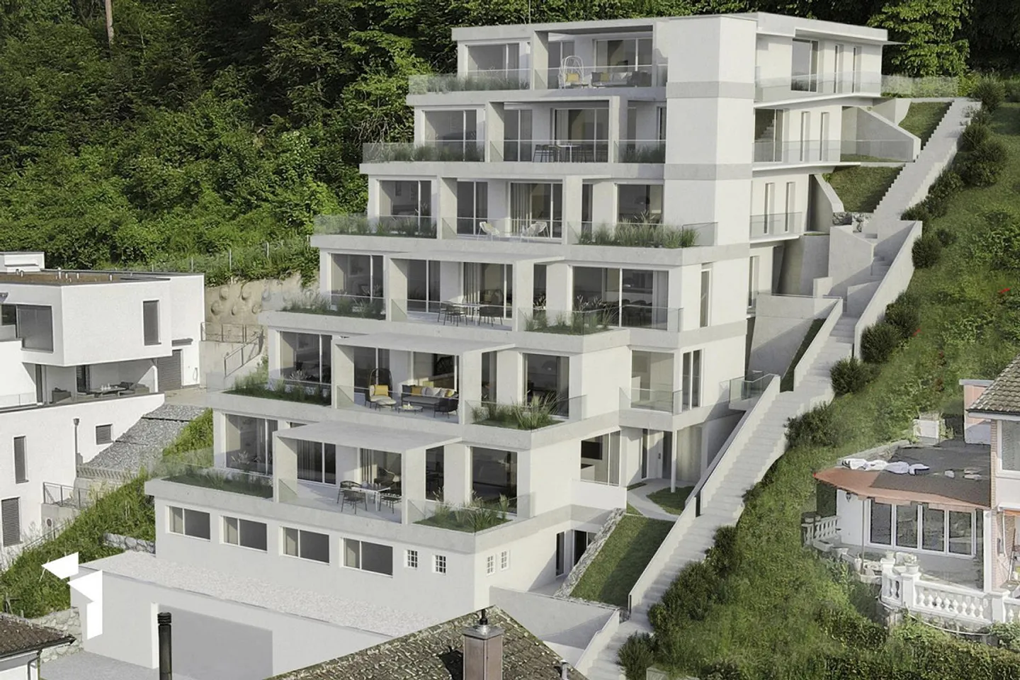 Moderne Terrassenhäuser mit Aussicht - Foto 9 von 9
