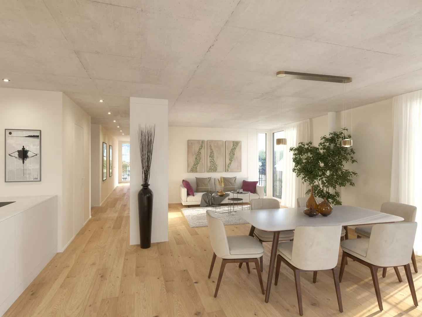 Modernes Apartment an der Birs - Foto 3 von 4