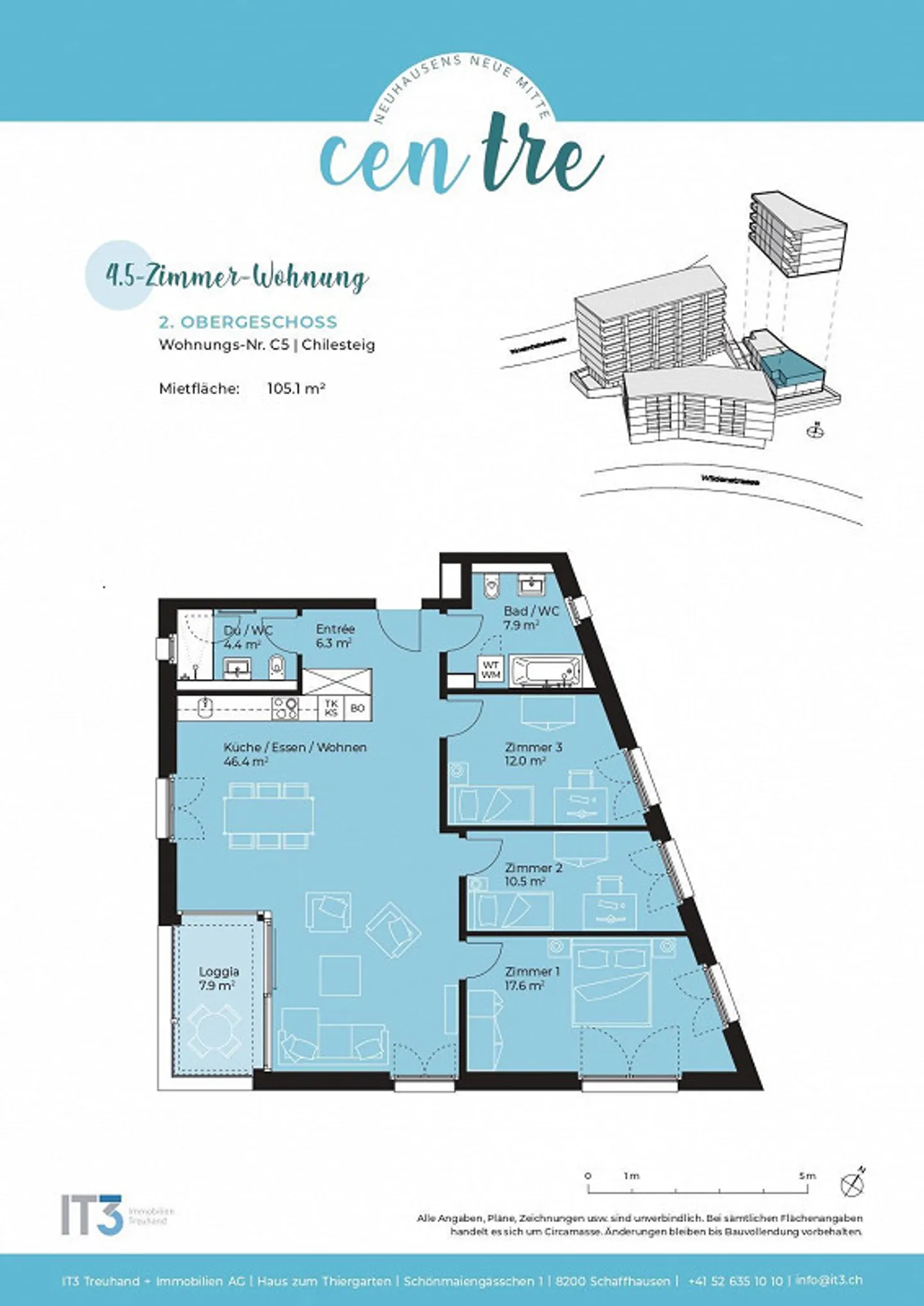 Modernes Apartment in Neuhausen - Foto 13 von 13