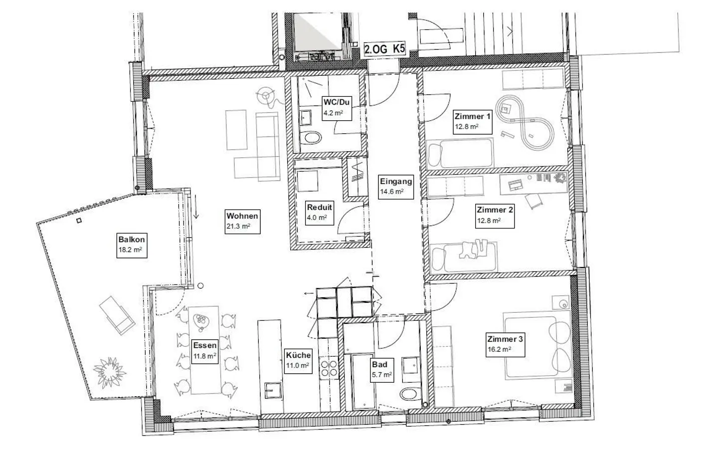 Modern 4.5-room apartment on the 2nd floor in a quiet neighborhood - Photo 10 of 10
