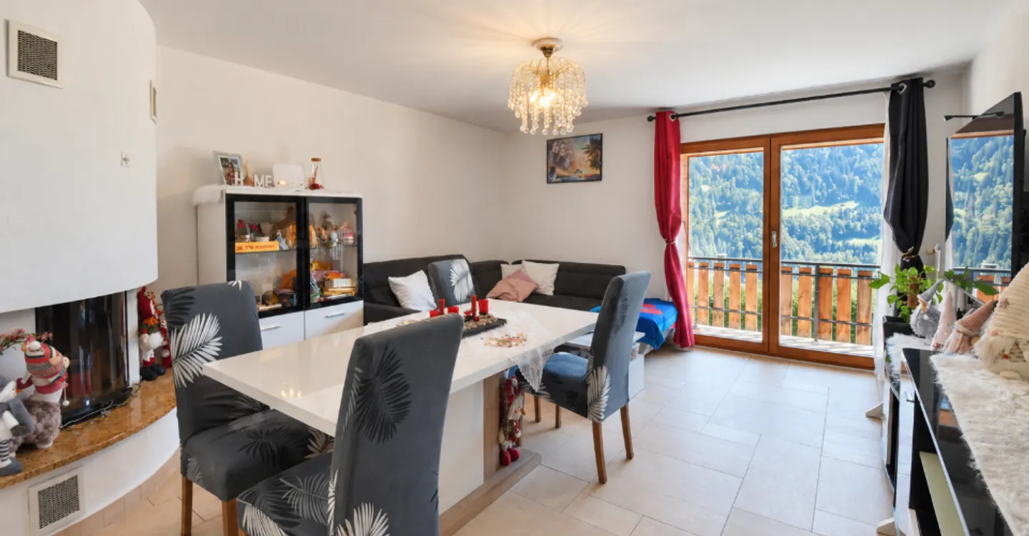 Incantevole appartamento di 4,5 locali in una zona tranquilla di Val-d'Illiez - Foto 1 di 13