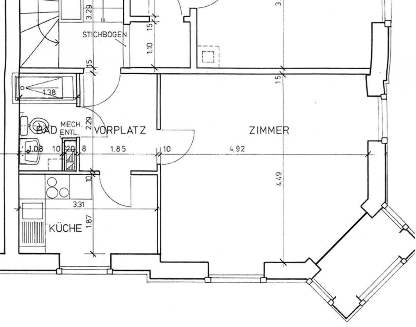 1 Zimmer Wohnung mit kleinem Balkon - Foto 7 von 7