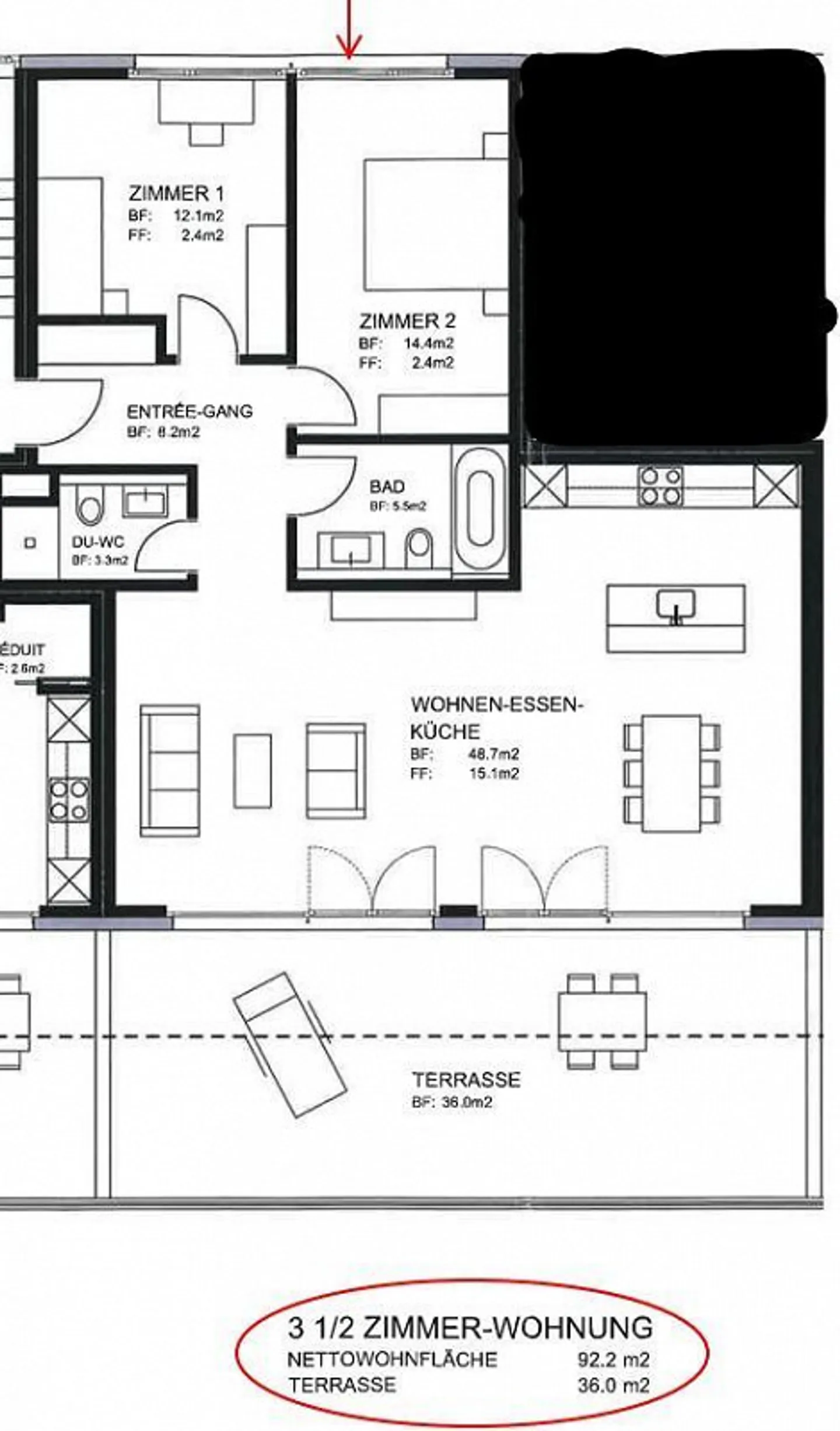 Moderno appartamento mansardato di 3,5 stanze a Kreuzlingen - Foto 11 di 11
