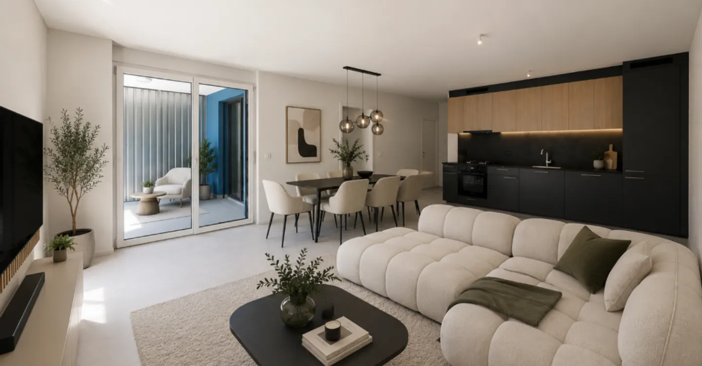 Appartement moderne avec terrasse - Photo 3 sur 10